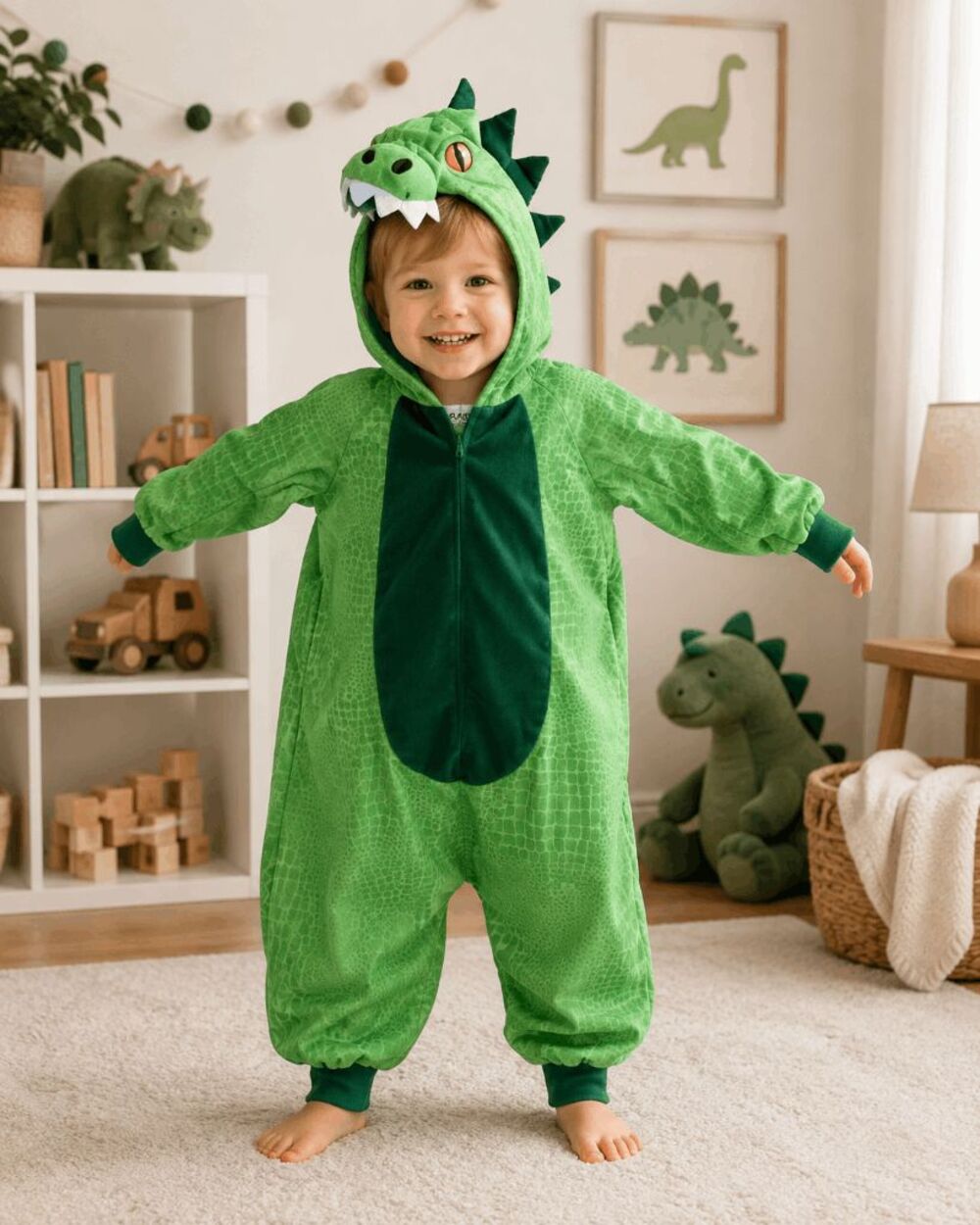 Spirit DRAGON costume green youth sz XS/Small cosplay halloween play dressup